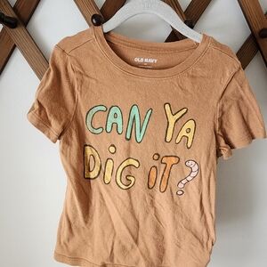 Old Navy Kids Brown 'Can Ya Dig It?' Tee